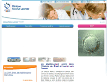 Tablet Screenshot of clinique-pasteur-brest.com